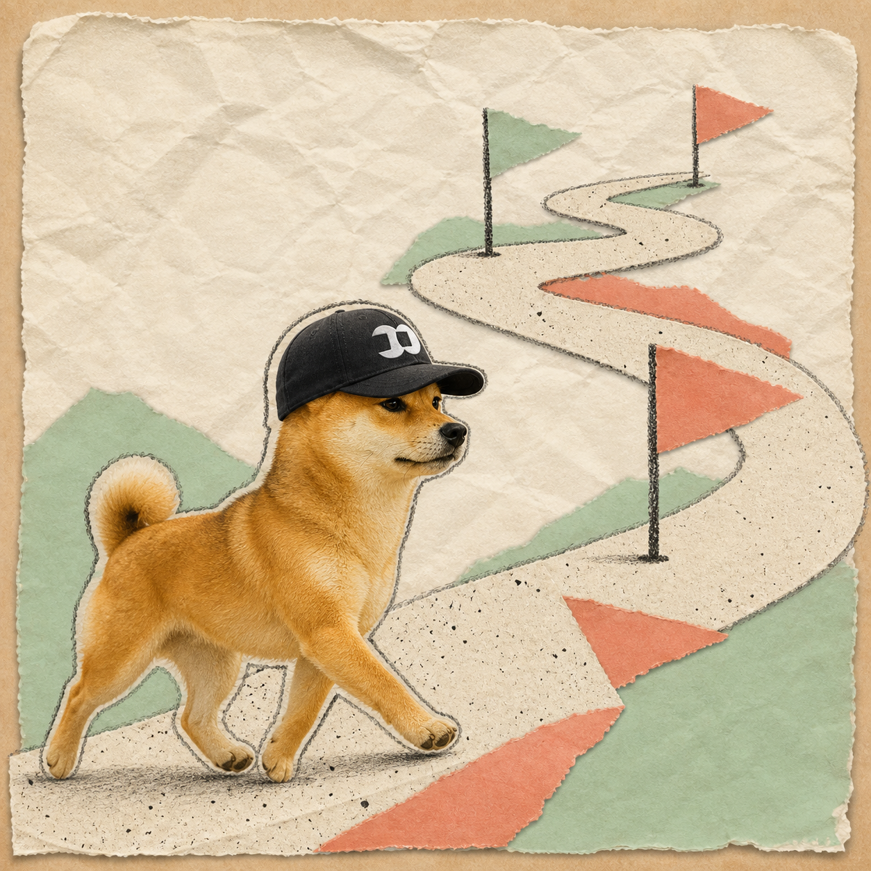 dogwifFOMO following a paper path